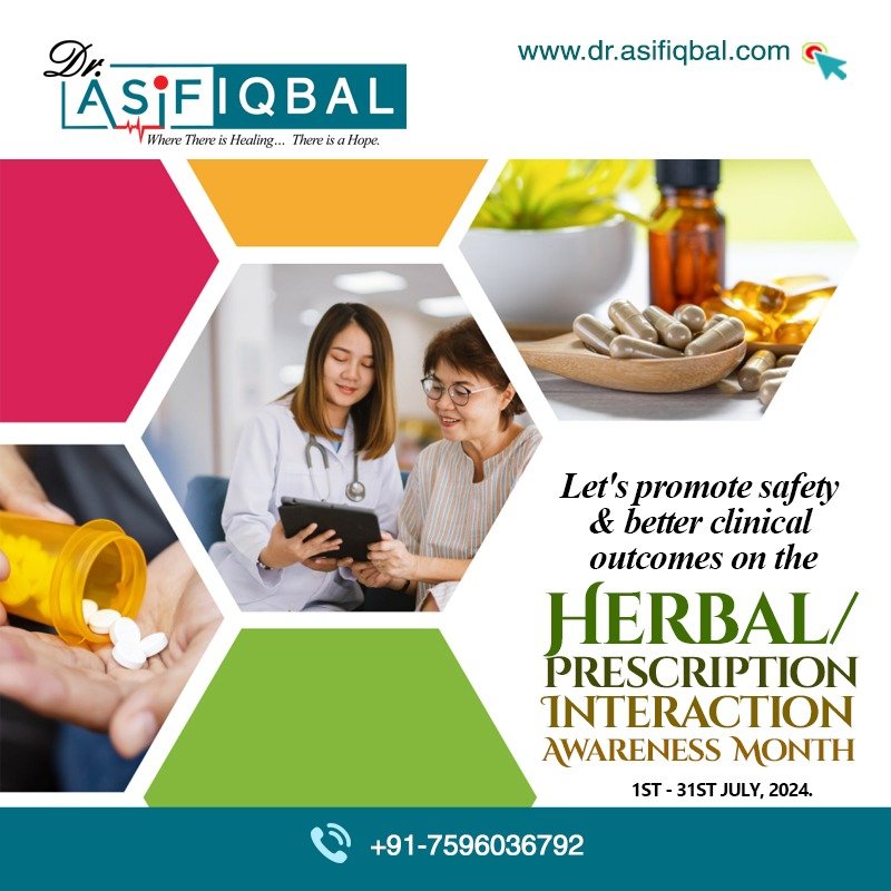 Herbal/Prescription Interaction Awareness Month promotional banner.