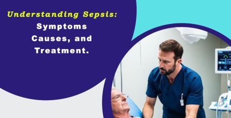 Healthcare professional attending to a sepsis patient in a hospital.